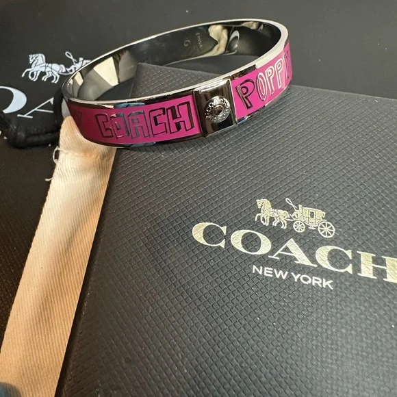 Coach pink poppy Heart Pop Art Bangle - Picture 4 of 4